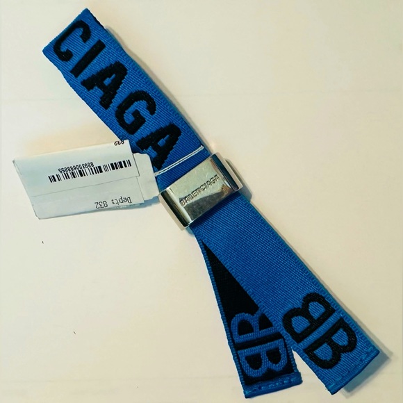 NWT Balenciaga Blue + Black Party Bracelet (FLAWED) - Picture 3 of 5
